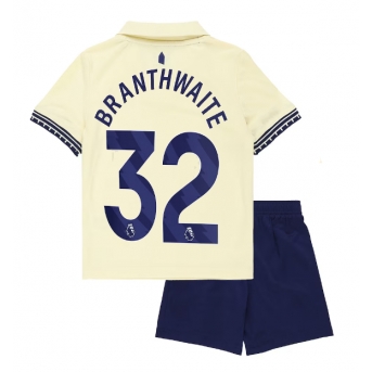 Billige Fotballdrakt Everton Jarrad Branthwaite #32 Replika Bortedraktsett Barn 2025-26 Kortermet (med bukser)